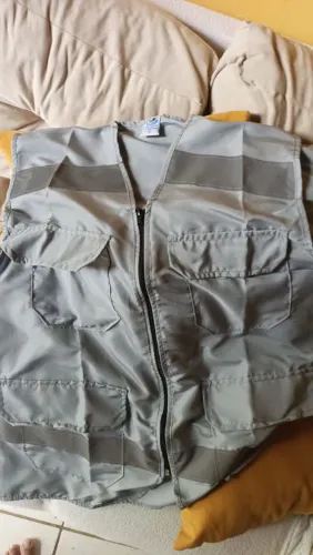 Vende-se colete de segurança faixa reflexiva reforçado uniforme sinalização 4 bolsos