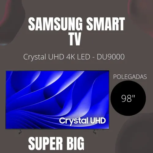 Tv 98 polegadas Samsung CRYSTAL DU900 HDR Nova lacrada