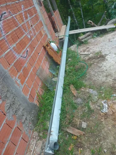 calha de chapa galvanizada