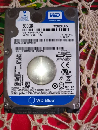 Hd 500 gb novinho