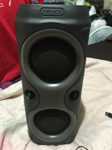 Caixa de som Bluetooth Com Luz RGB Portátil USB FM TWS, Festa, Praia e Churrasco