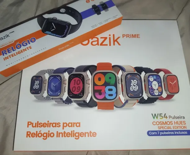 Relógio inteligente + 7 Pulseiras