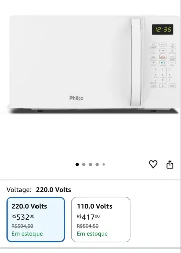 MICRO-ONDAS PHILCO 20L LACRADO NA CAIXA
