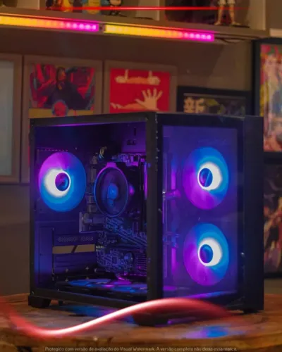 Desktop Gamer Ryzen 5 Pro 4650g, 16gb Ram, 240gb Ssd + 500gb Hd, Vega 7