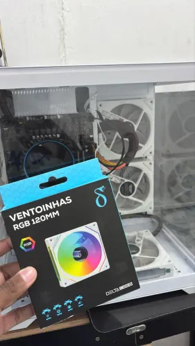 Kit 5 ventoinha mais controladora com controle