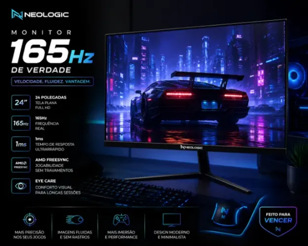 Monitor Neologic 165hz 24 Polegadas - Parcelo