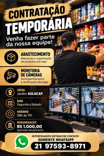 CONTRATAÇÃO TEMPORÁRIA - JARDIM SULACAP