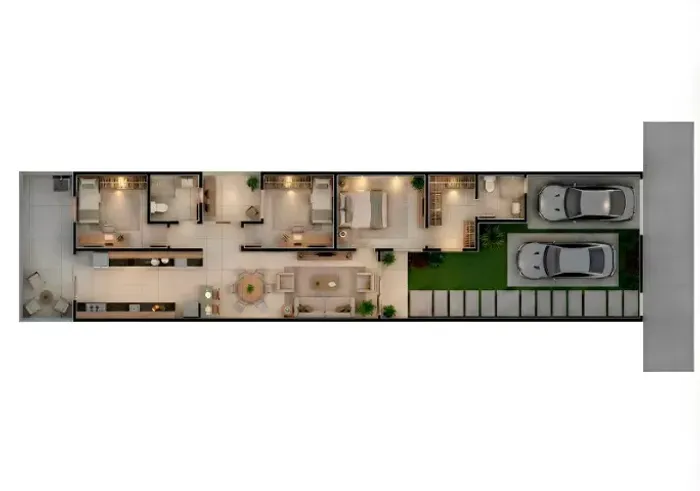 Casa Moderna à Venda -3/4 com Suíte - Pé direito duplo - Primavera