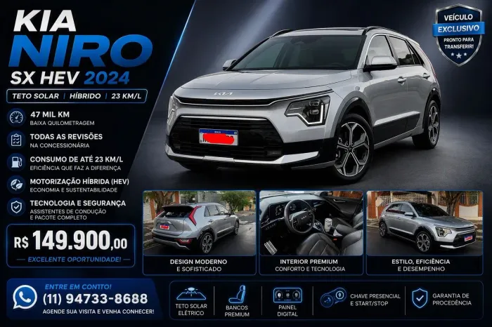 Kia Motors Niro SX Prestige 1.6 GDI (híbrido) 2024