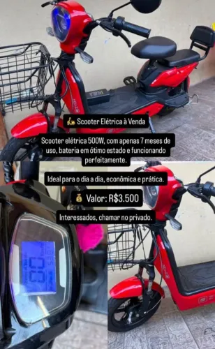 SCOOTER ELÉTRICA 500W