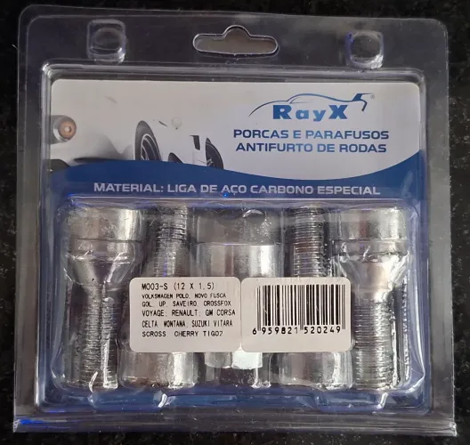 PORCAS E PARAFUSOS ANTIFURTO DE RODAS