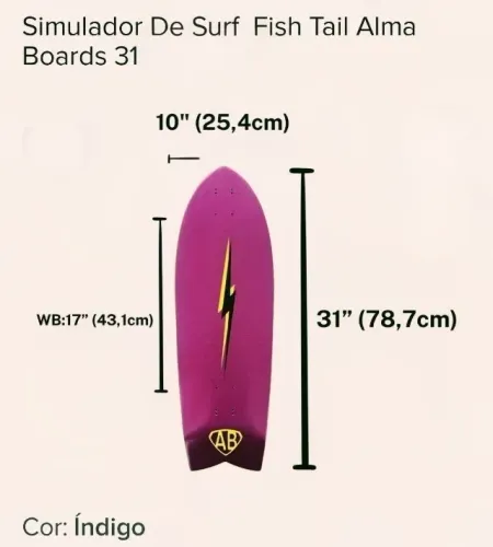 Shape simulador de surf