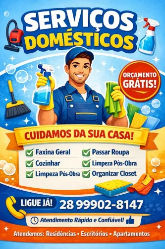 ? Mais Tempo pra Você. Mais Cuidado com Sua Casa.