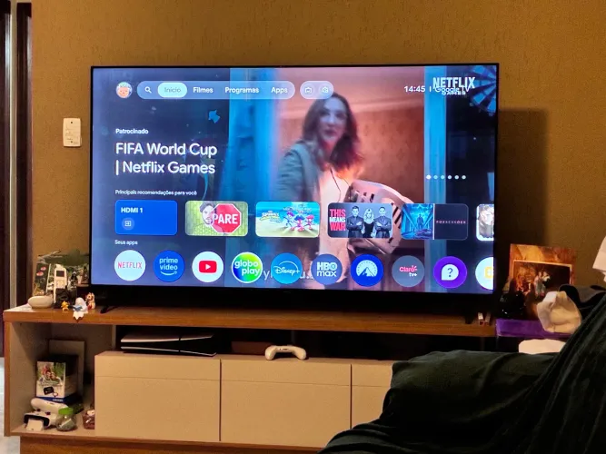 Tv de 70 polegadas Philips (na garantia) com o Rack