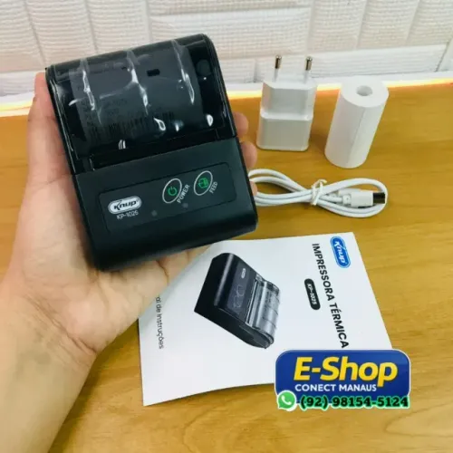 Impressora Térmica Portátil Bluetooth Usb 48mm Kp-1025