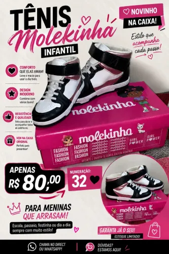 Tênis Molekinha Infantil
