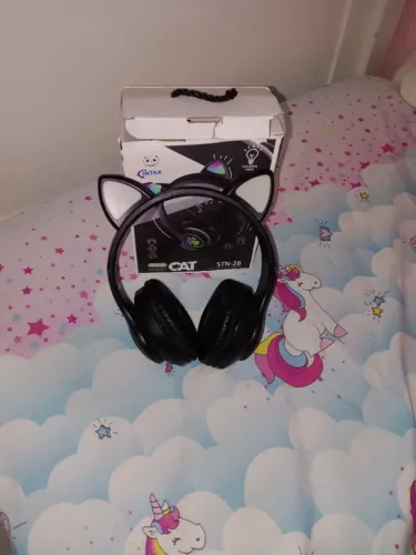 Fone ouvido orelha gatinho 