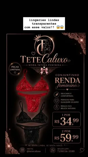 LOJA DE MODA INTIMA (@tetecaluxo)