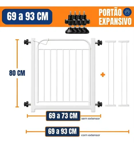 PORTÃO EXPANSIVO PARA CACHORRO. 