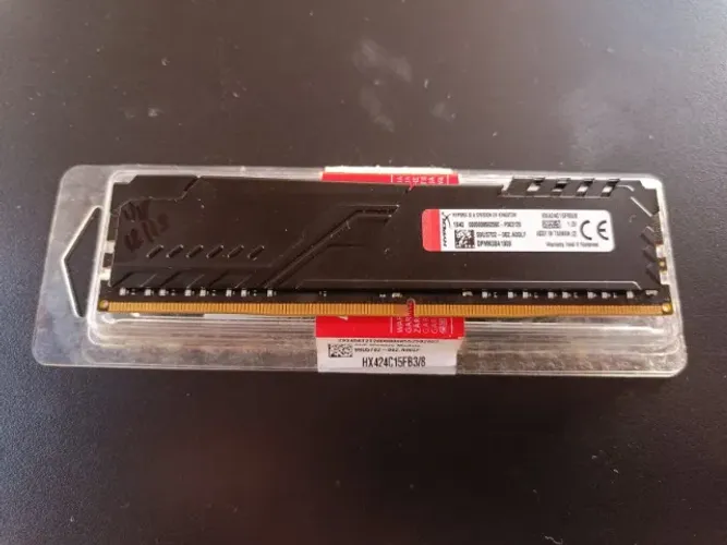 Memória RAM Desktop HyperX Fury, 8GB, 2400MHz, DDR4, CL15, Preto - HX424C15FB38