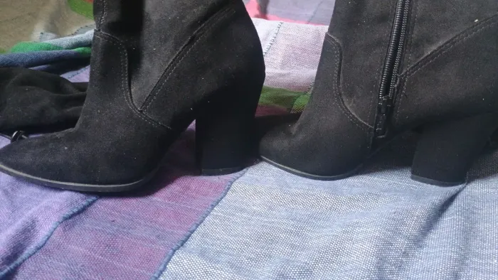 Bota Over The Knee Preta Nº35<br>?Bota Over The Knee Preta Nº35?