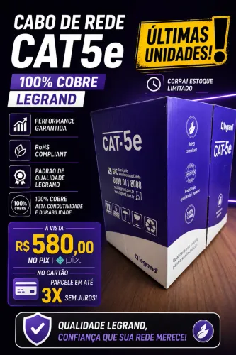 CABO DE REDE CAT5E LEGRAND