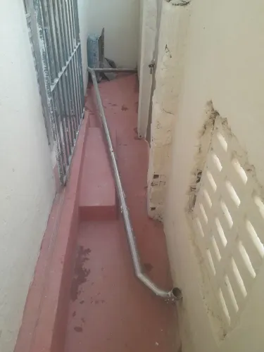 Corrimão tubular de aço inox