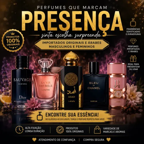 Perfumes importados e Árabes