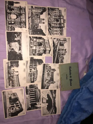 Antigo Conjunto Postais Vedute di Roma - Ed. Pandiniglio (Vintage)