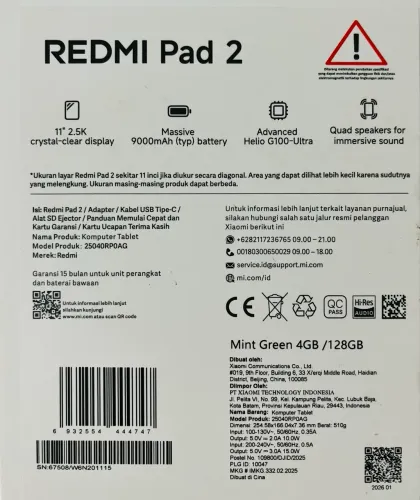Redmi pad 128gb 3 meses de uso , passo cartão