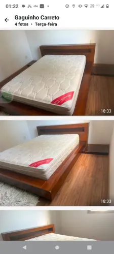 Linda Cama de madeira em imbuía