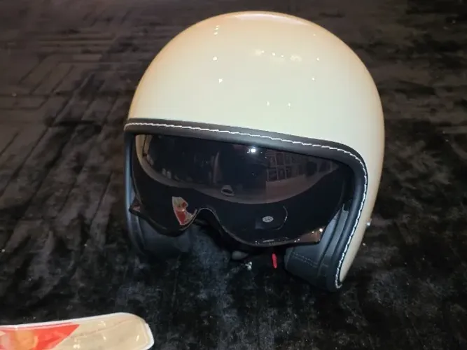 Capacete ORZ 3/4 Retro Off White Tamanho M Novo