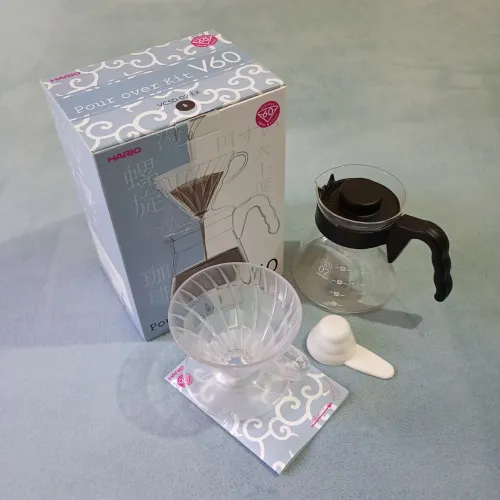 Kit V60 Hario para passar café. Kit importado para filtragem de café com mais qualidade 