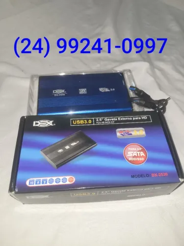HD 1 TB com Case Térmica USB 3.0 Completo