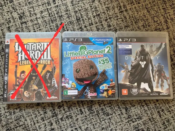 Jogos PS3 Originais - Destiny, Little Big Planet 2