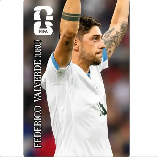 Figurinha Panini Copa do Mundo 2026 - Especial Coca-Cola - Federico Valverde (Uruguai)