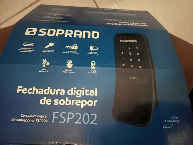 Fechadura eletrônica nova 