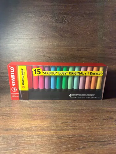 KIT MARCA TEXTO STABILO - 15 STABILOS + 1 DESKTOP 