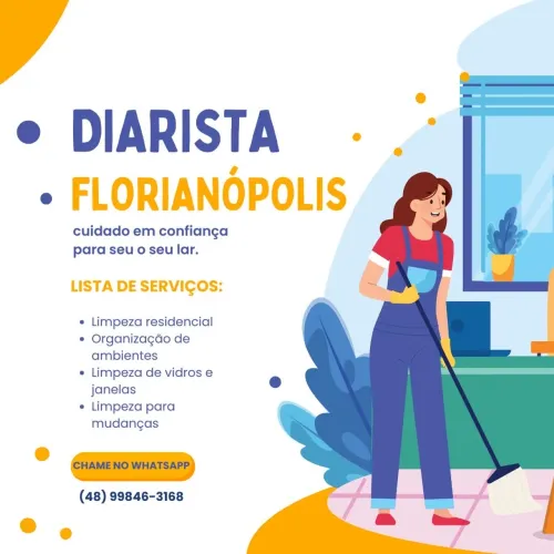 Diaristas em Florianópolis | início imediato