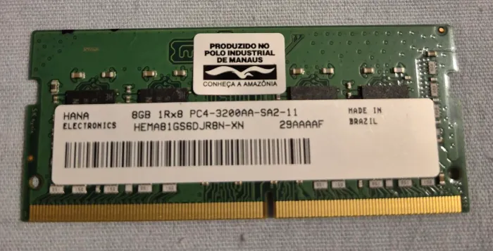 Memória RAM Notebook 8GB DDR4 3200MHz Hana Electronics (Original)