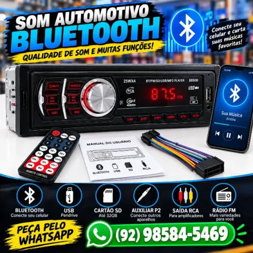 Som pendrive Bluetooth radio - fazemos entregas