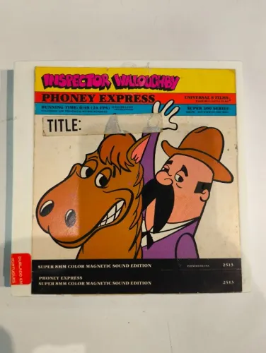 FILME SUPER 8 INSPECTOR WILLOUGHBY PHONEY EXPRESS - USADO - RARO