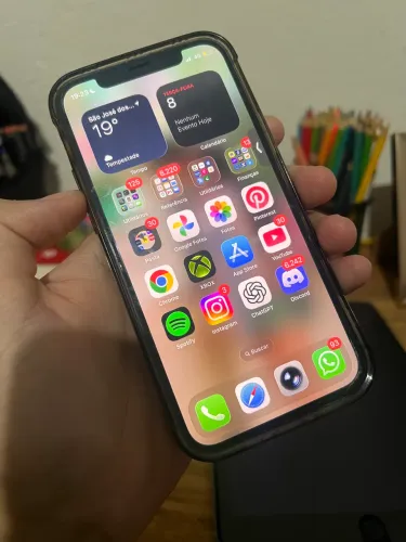 iPhone 12 Preto Tudo Funcionando