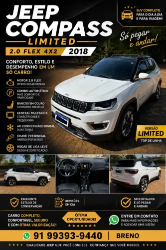 Jeep Compass Limited 2.0 4X2 Flex 16V Aut. 2018