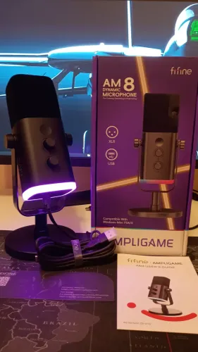 Microfone Fifine Am8 Dinâmico (Novo!)