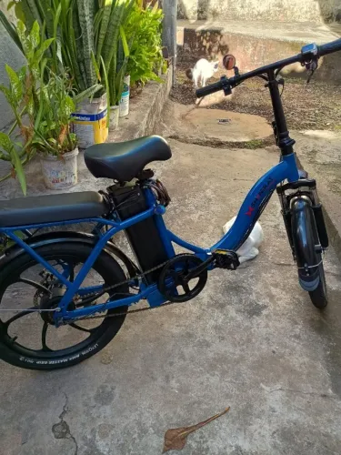 Shineray E-Bike Azul Impecável + Capacete | Oportunidade Única