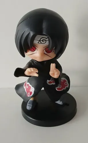 BONECO ACTION FIGURE MINIATURA ANIME NARUTO SHIPPUDEN ITACHI UCHIHA