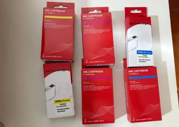 Cartuchos de tinta coloridos 935XL - 6 unidades