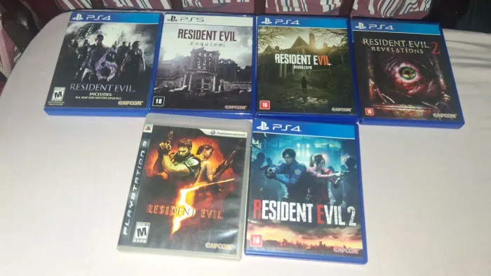 VENDO JOGOS DE PS4 E PS5 ? COLEÇÃO RESIDENT EVIL