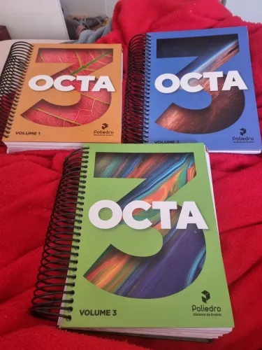 3 livros OCTA volume1,2,3 novos nunca usado